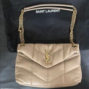 PUFFER SMALL CHAIN BAG IN QUILTED LAMBSKIN